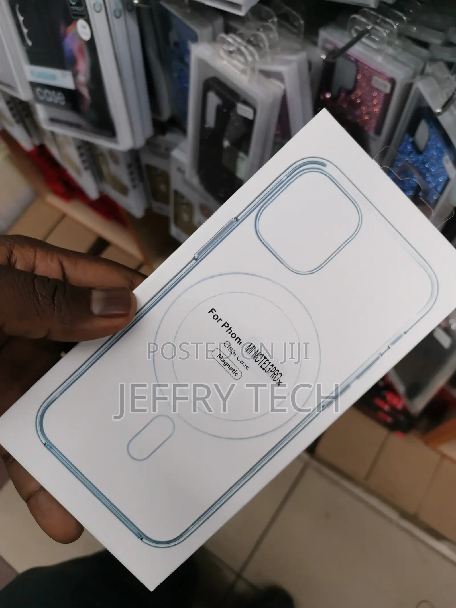 Back Cover for Redmi Note 13 Pro Plus 5g (Black, Transparent