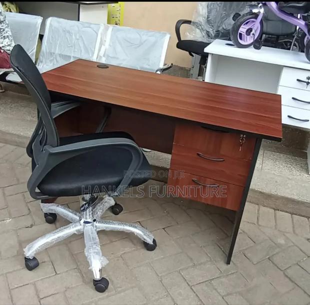 Dark Walnut Office Desk Combo - main view