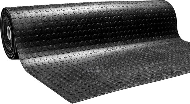 Coin Plate Rubber Flooring Matting - main view
