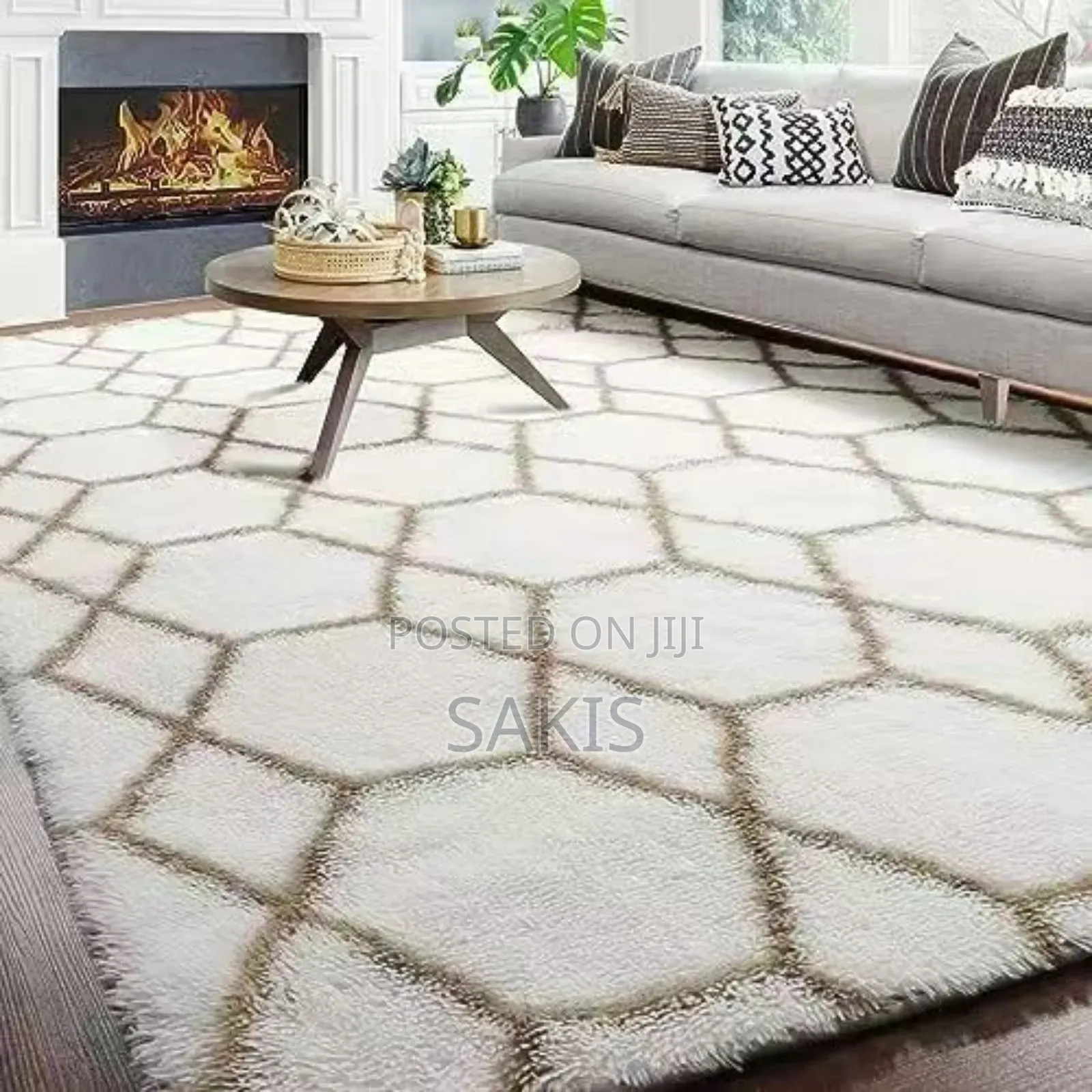 5ft by 8ft Fluffy Floor Carpets/Rugs. Free Delivery