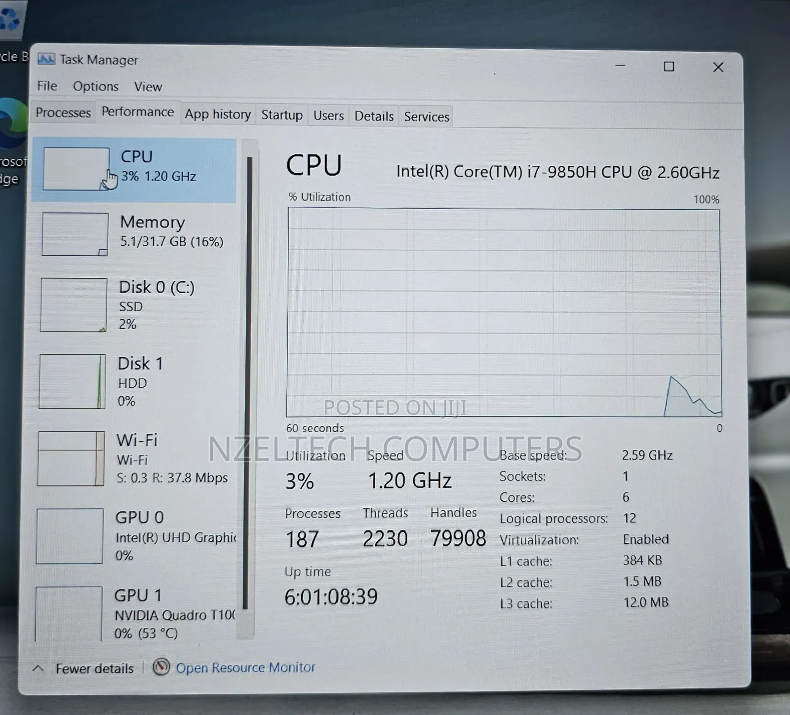 Laptop Dell Precision 7540 32GB Intel Core I7 SSD 256GB