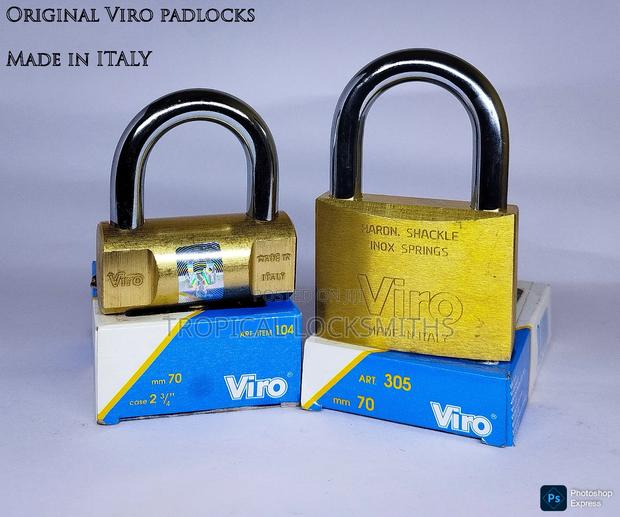 Original Viro 304 Brass Padlock 70mm - thumbnail 2