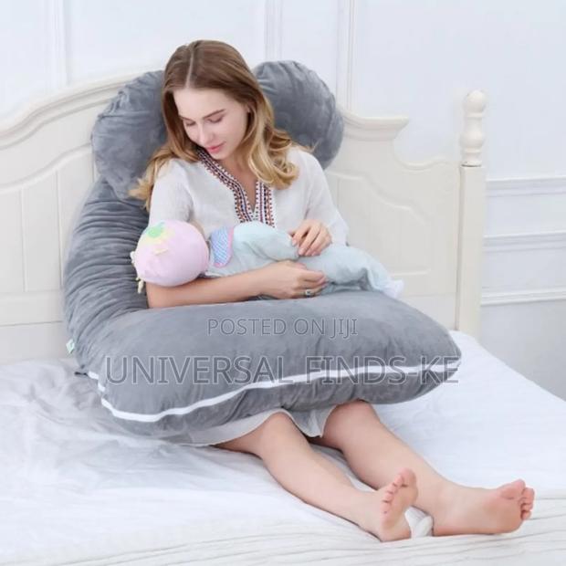 Comfortable Maternity and Labour Cotton U-Shaped Pregnancy Pillow - thumbnail 3
