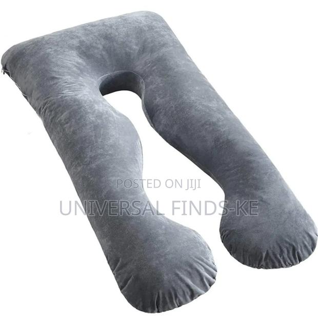 Grey U Shape Pregnancy Pillow Now Available - main view