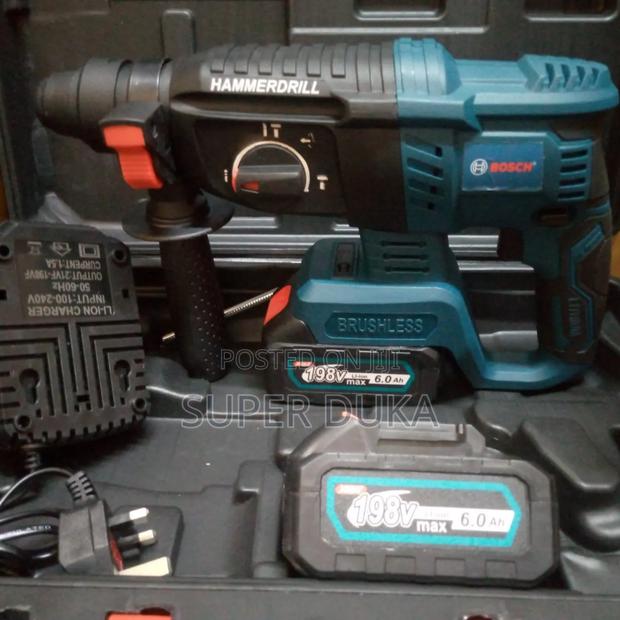 Hammer Drill.Rechargeable 198v 2 Batteries Heavy Duty Bosch.