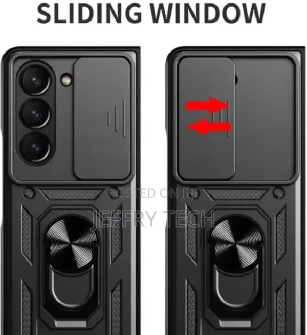 Krkis Back Cover for Samsung Galaxy Z Fold 6 5g (Red, Slider
