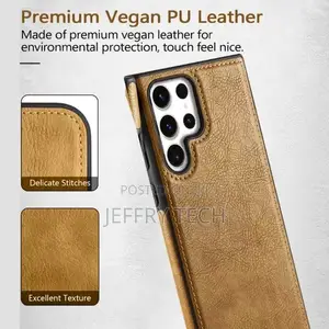Karwan Back Cover for Samsung S24 Ultra (Brown, Shock Proof