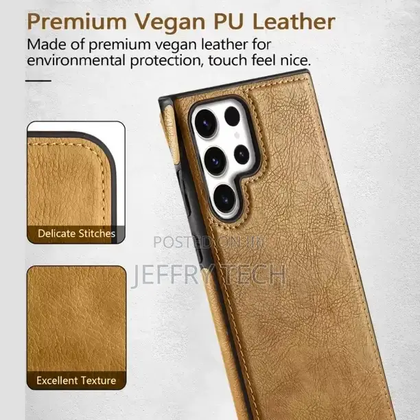Karwan Back Cover for Samsung S24 Ultra (Brown, Shock Proof
