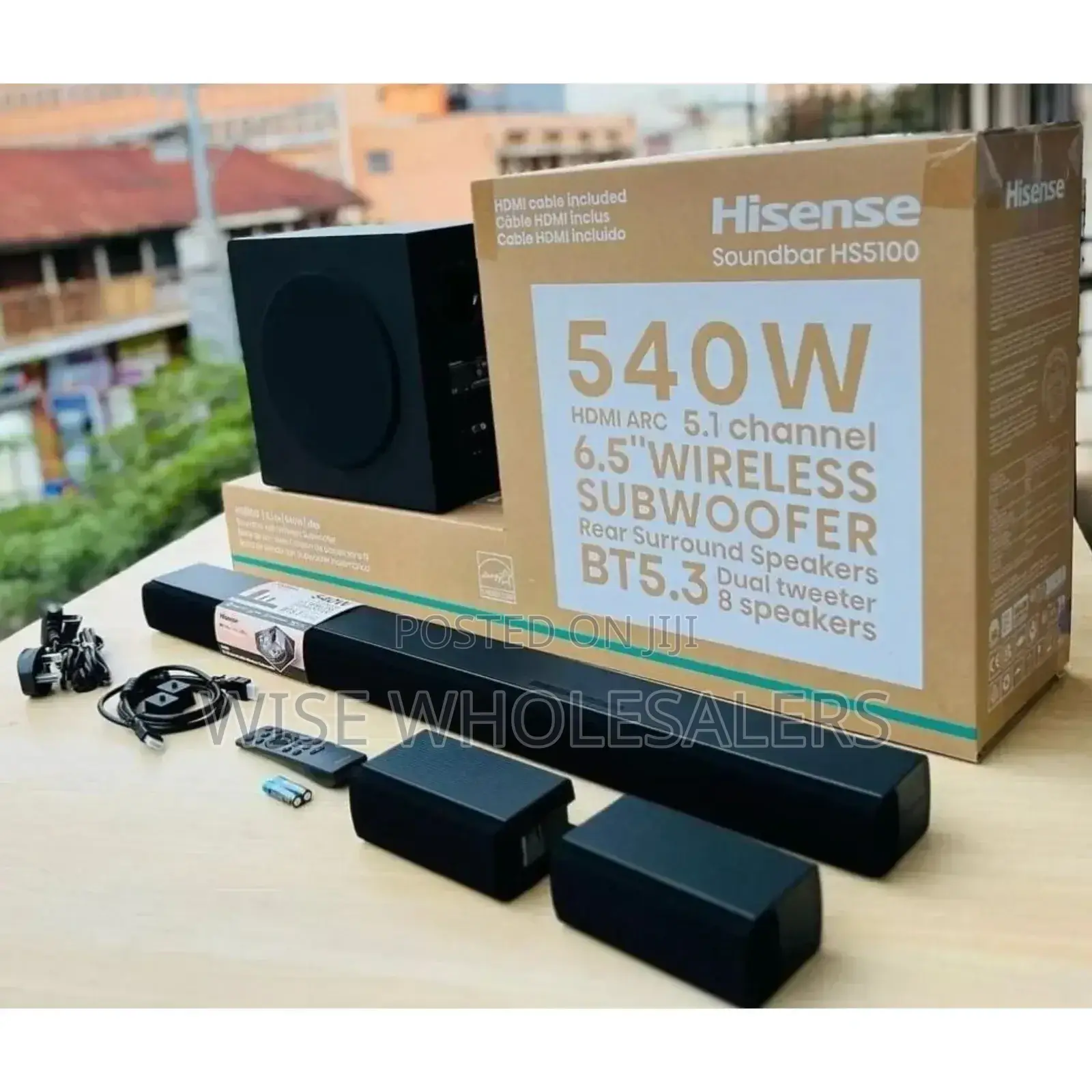 *Hisense Soundbar 5.1 Channel 540w Hs5100√°