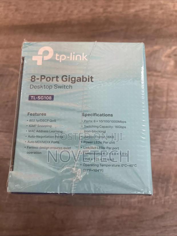 Tp-Link Tl-Sg108 8-Port Gigabit Desktop Switch 1000mbps - thumbnail 3