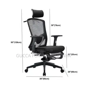 Office Chairs:Rotatable Black Mesh Desk Chair With Wheels