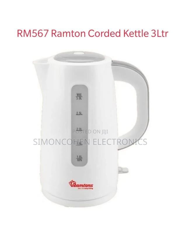 Ramtons Electric Corded Kettle 3ltrs