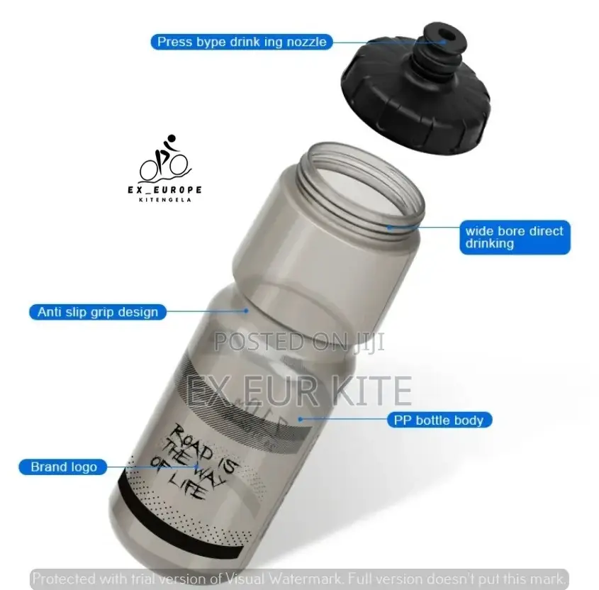 Bicycle Water Bottle Transparent