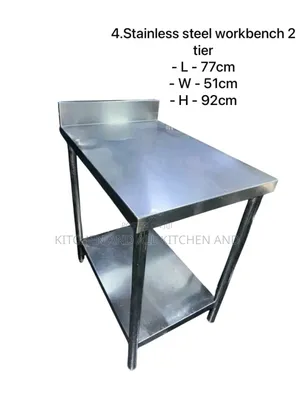 2 Tier Stainless Steel Workbench