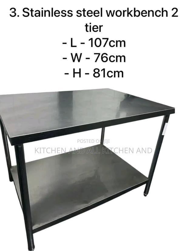 Modern Ss Kitchen Work Bench - main view
