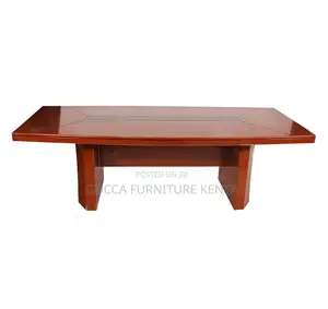 Boardroom Tables: Rectangular Red Mahogany Meeting Table