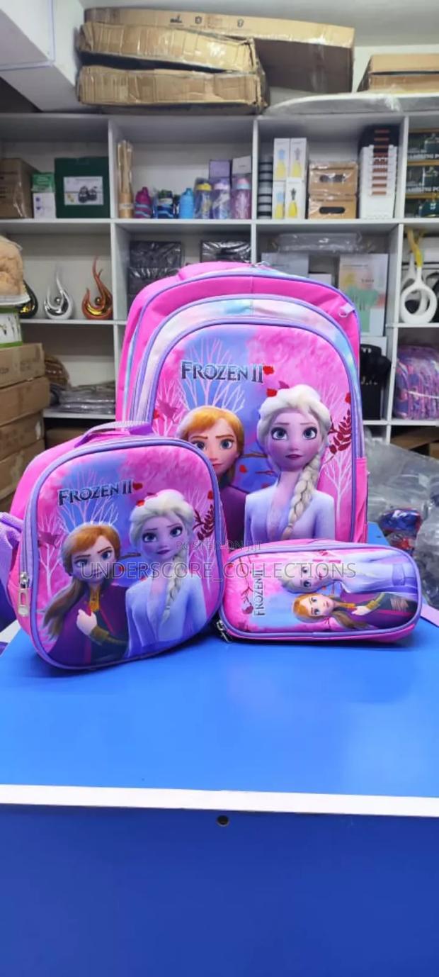 3 in 1 Frozen Cartoon Themed Backpack - thumbnail 2