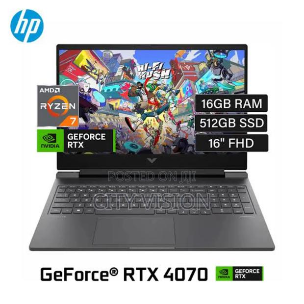 New Laptop HP Victus 16 16GB AMD Ryzen 7 SSD 512GB - main view