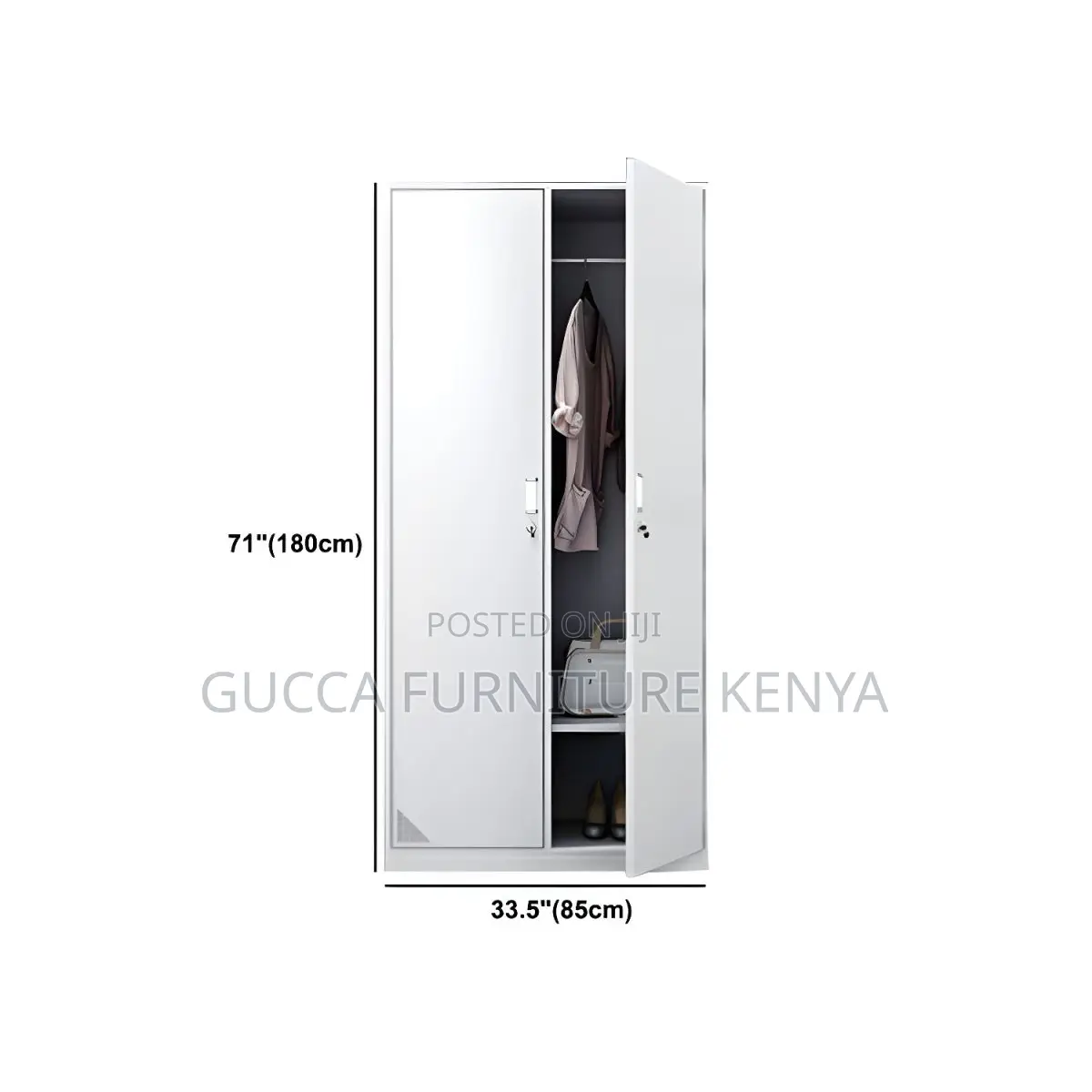 Cabinets: Office 2-Door File Steel Storage Cabinet