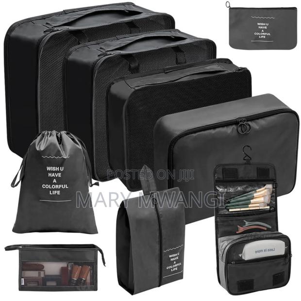 9pcs Suitcase Organizer Luggage Travel Organizers - thumbnail 3