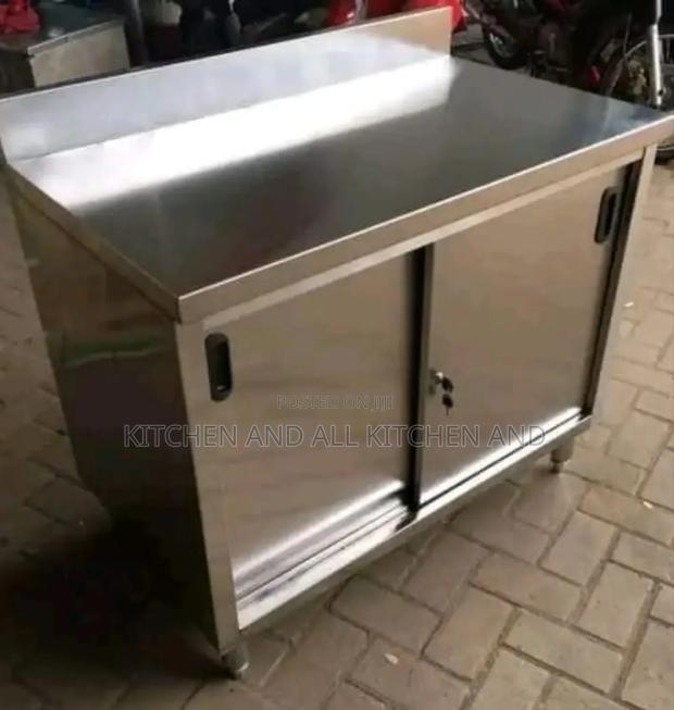 All Round Stainless Steel Kitchen Cabinet Counter