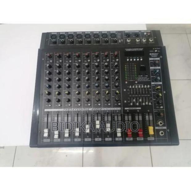 Max Max Powered Audio Mixer 8 Channel With Inbuilt Amp 2000w