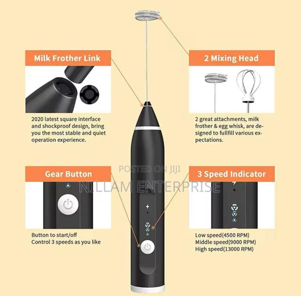 2 in 1 Electric Milk Frother - thumbnail 3