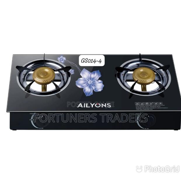 Gas Table Top 2 Burner Glass Top Cooker