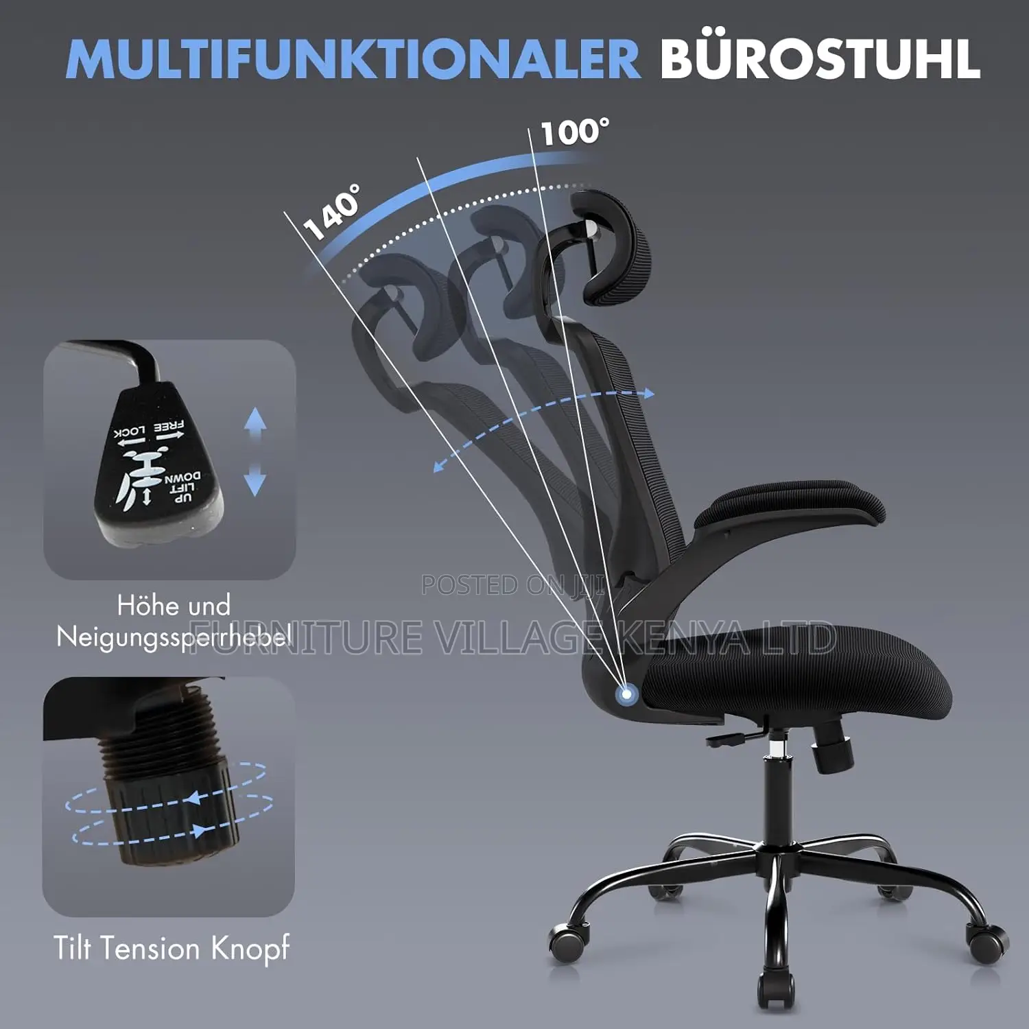 Seats; Ergonomic Office Chair With Lumbar Support