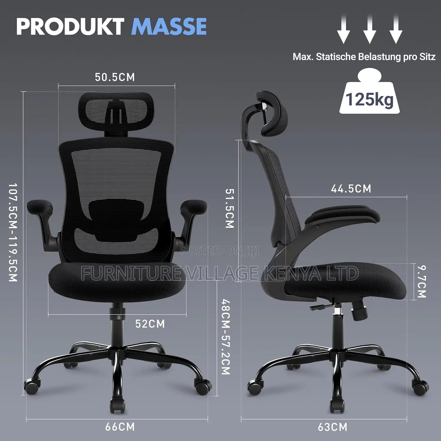 Seats; Ergonomic Office Chair With Lumbar Support