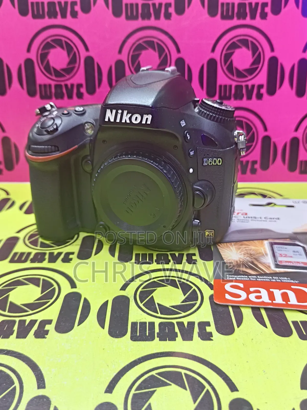 Nikon D600 Full Frame DSLR Camera With 32gb