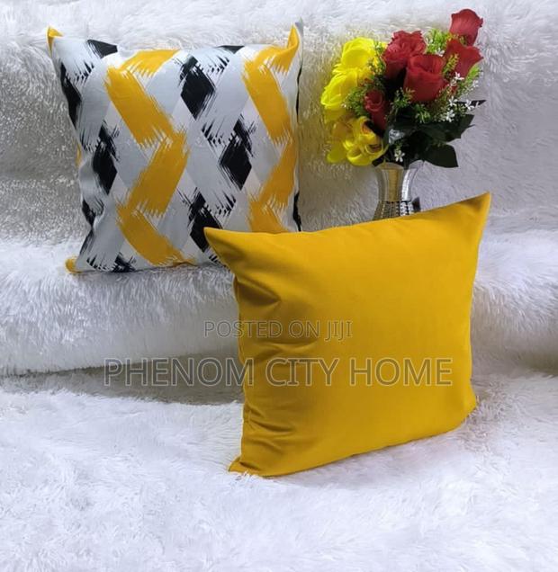 Yellow Themed Throwpillow Covers Available - main view