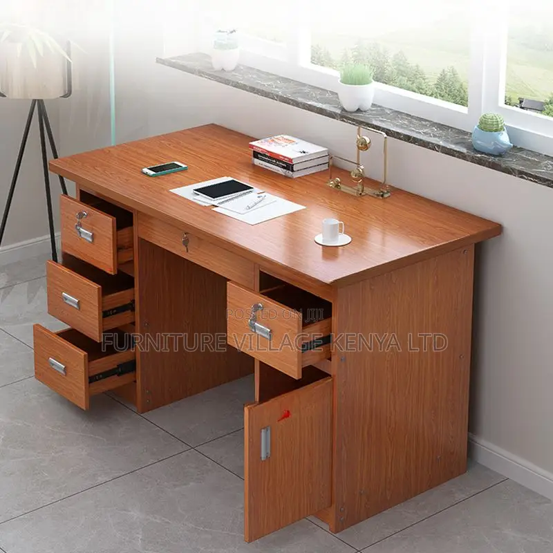 Office Desks; 1400mm Executive Office Table With Drawers