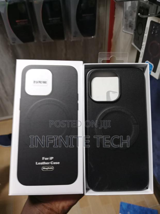 iPhone 14 Promax Leather Magsafe Cover - thumbnail 2