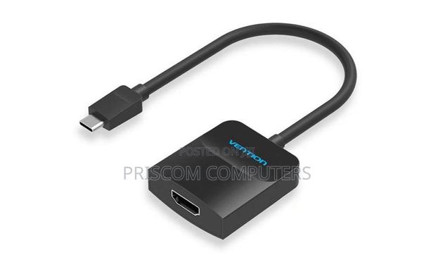 Vention Type-C to Hdmi Adapter 0.15m Black Abs Type - main view