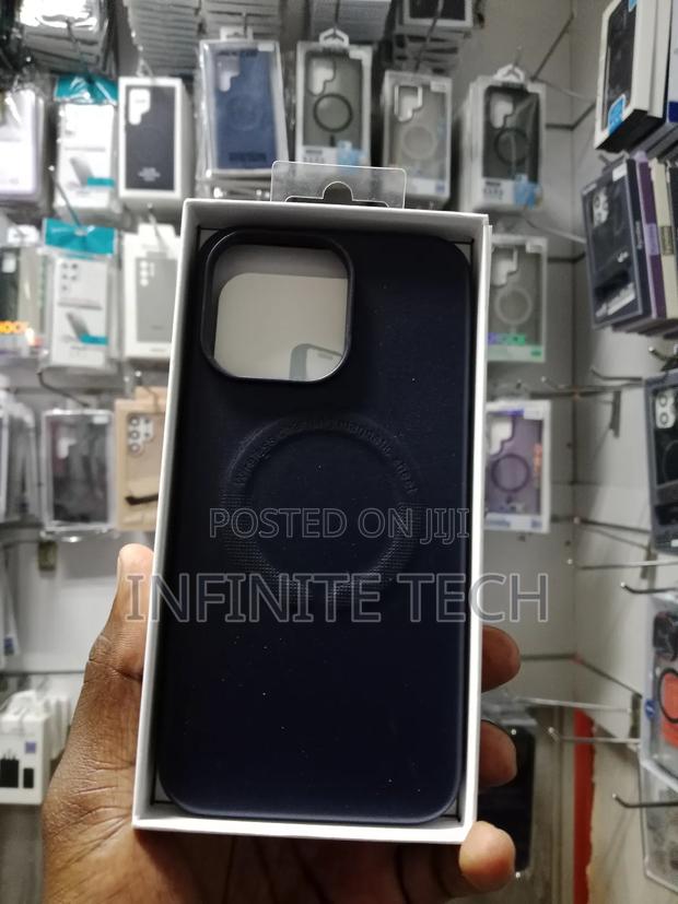 iPhone 14 Promax Leather Magsafe Phone Case - thumbnail 3