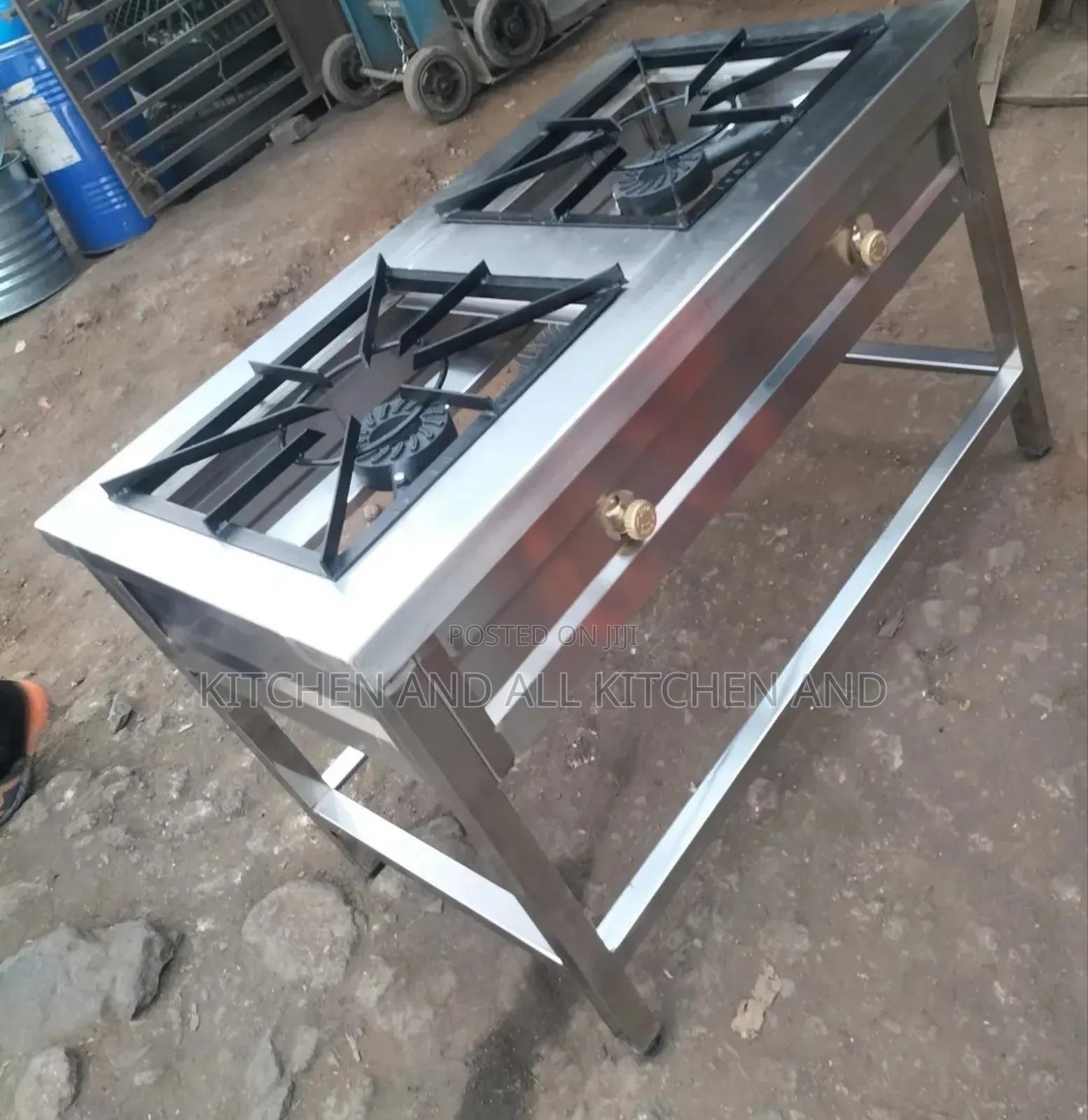 Two Burner Stainless Steel Gas Cooker 