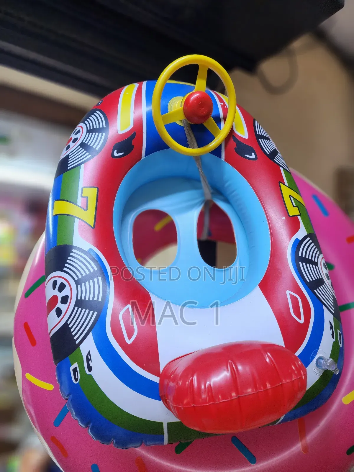 Baby Swimming Ring With Sun Shade Inflatable Infant Floating
