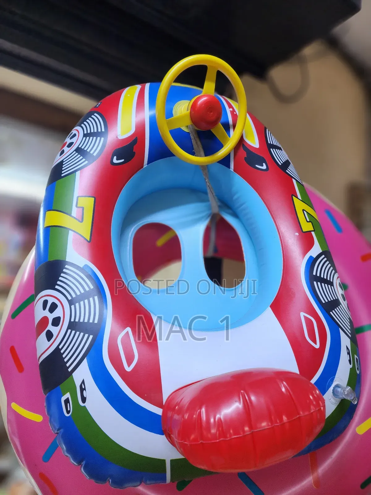 Baby Swimming Ring With Sun Shade Inflatable Infant Floating