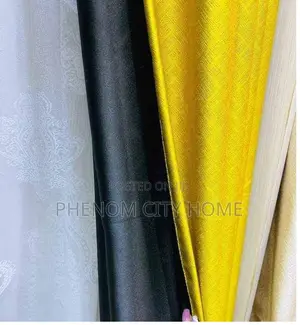 Yellow Blackout Bedroom Window Curtains