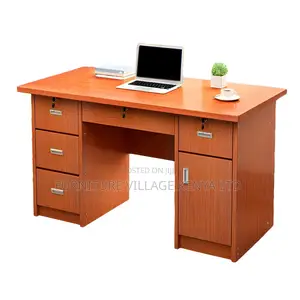 Office Desk With Locking Cabinet and File Drawer; 120cm