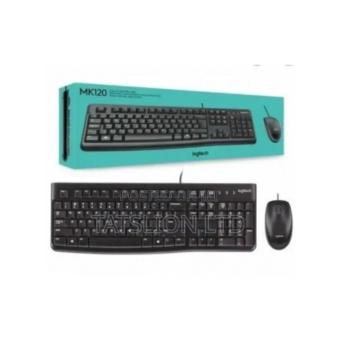 Logitech Mk 120 Usb Wired Keyboard Combo