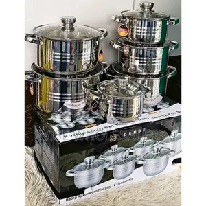 12 Pieces Stainless Steel Edenburg Cookware Set