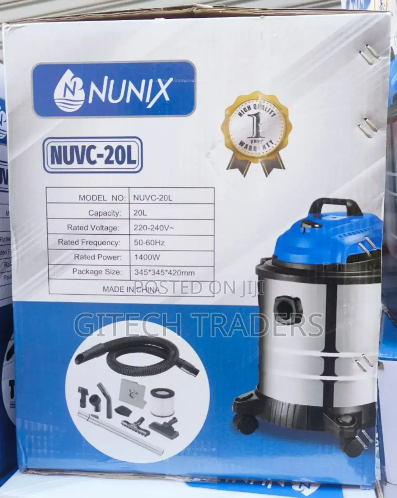 20 Litres Nunix Wet and Dry Vacuum Cleaner