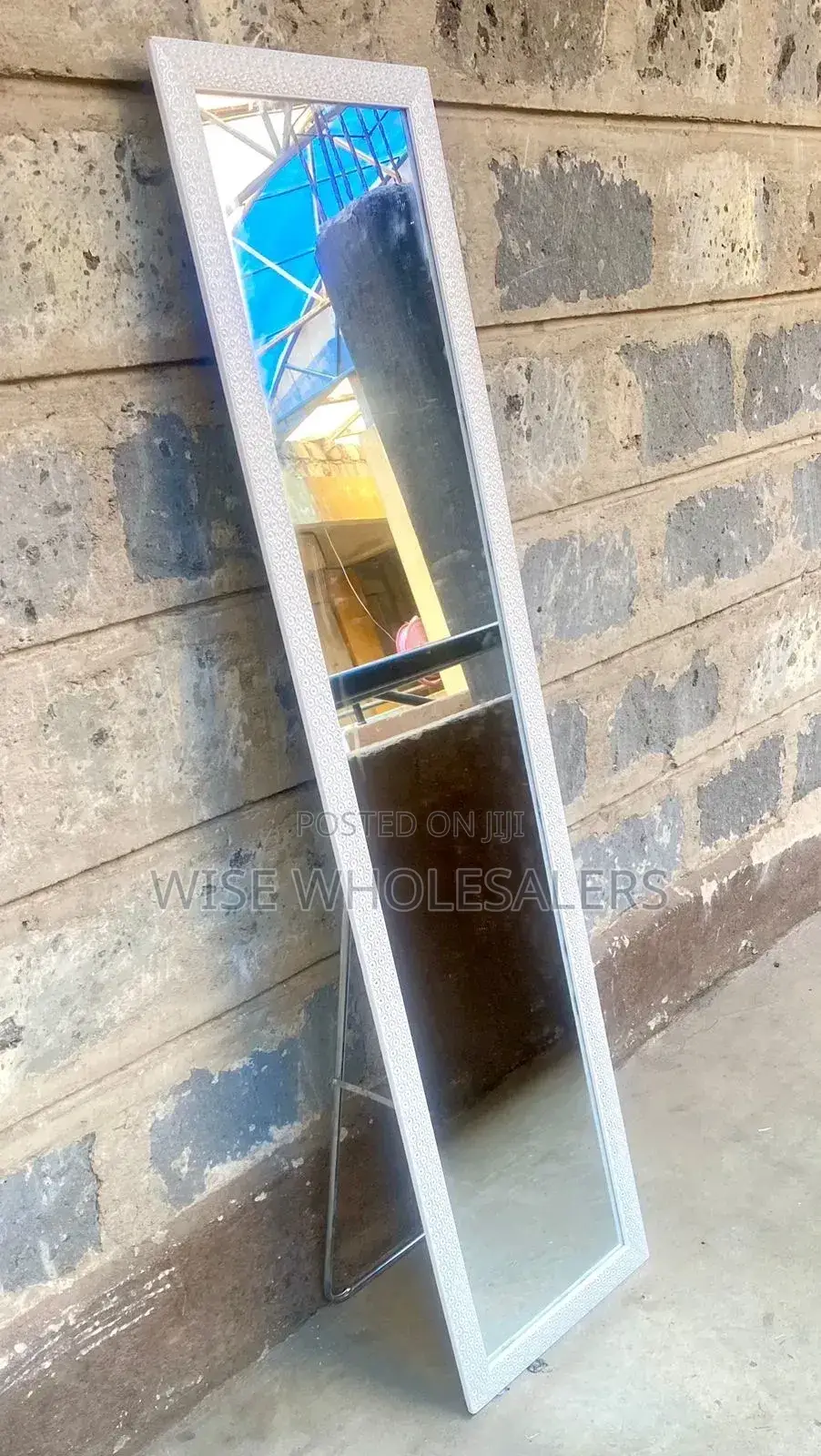 Full Length White Dressing Mirror ; Size 136 Cm * 37 Cm