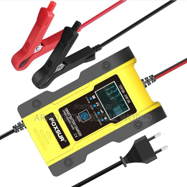 Portable Automatic Car Battery Charger 12v/24v Display - thumbnail 4