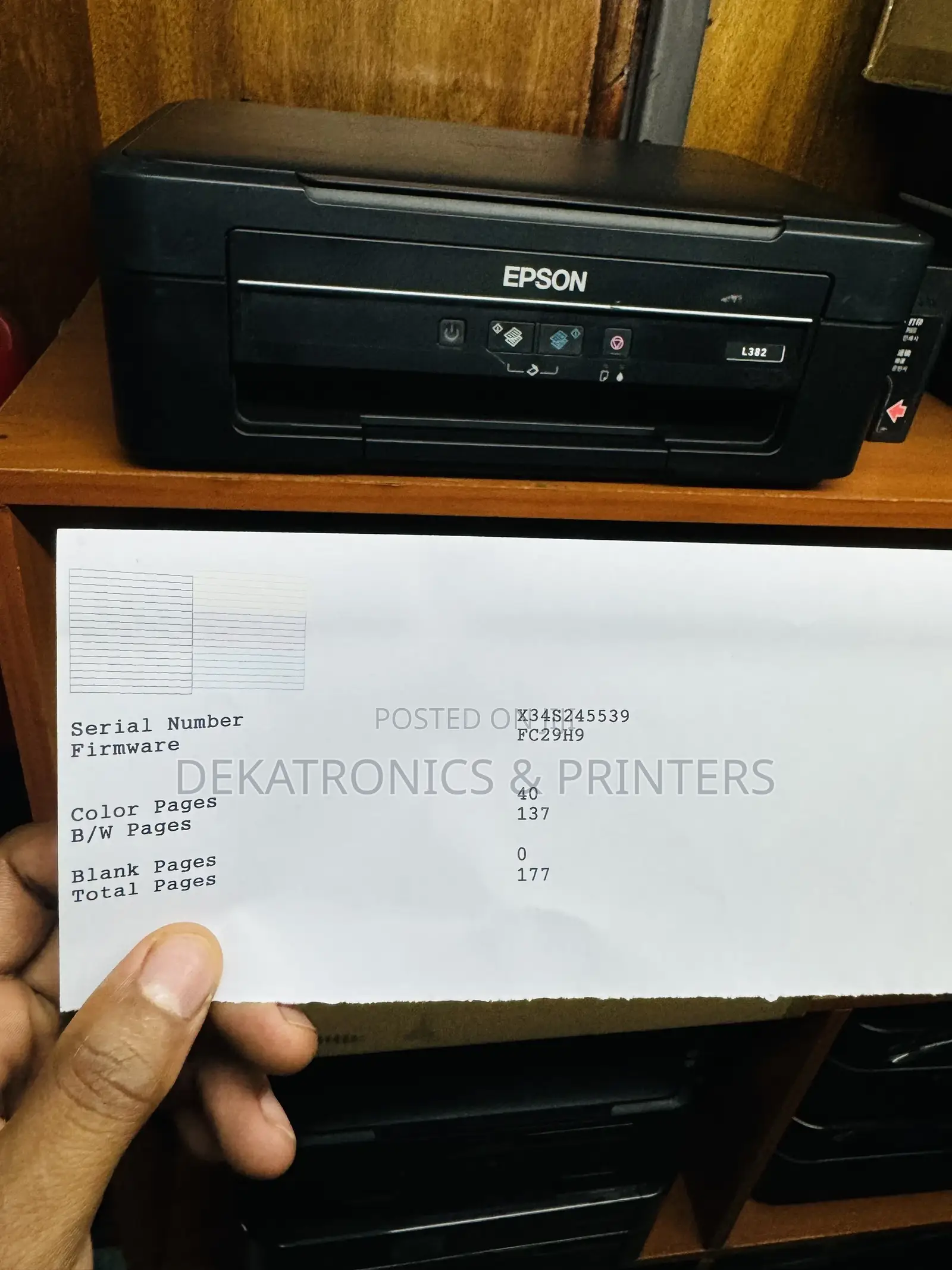 Epson L382 Refurbished All in One A4 Size Inkjet Printer