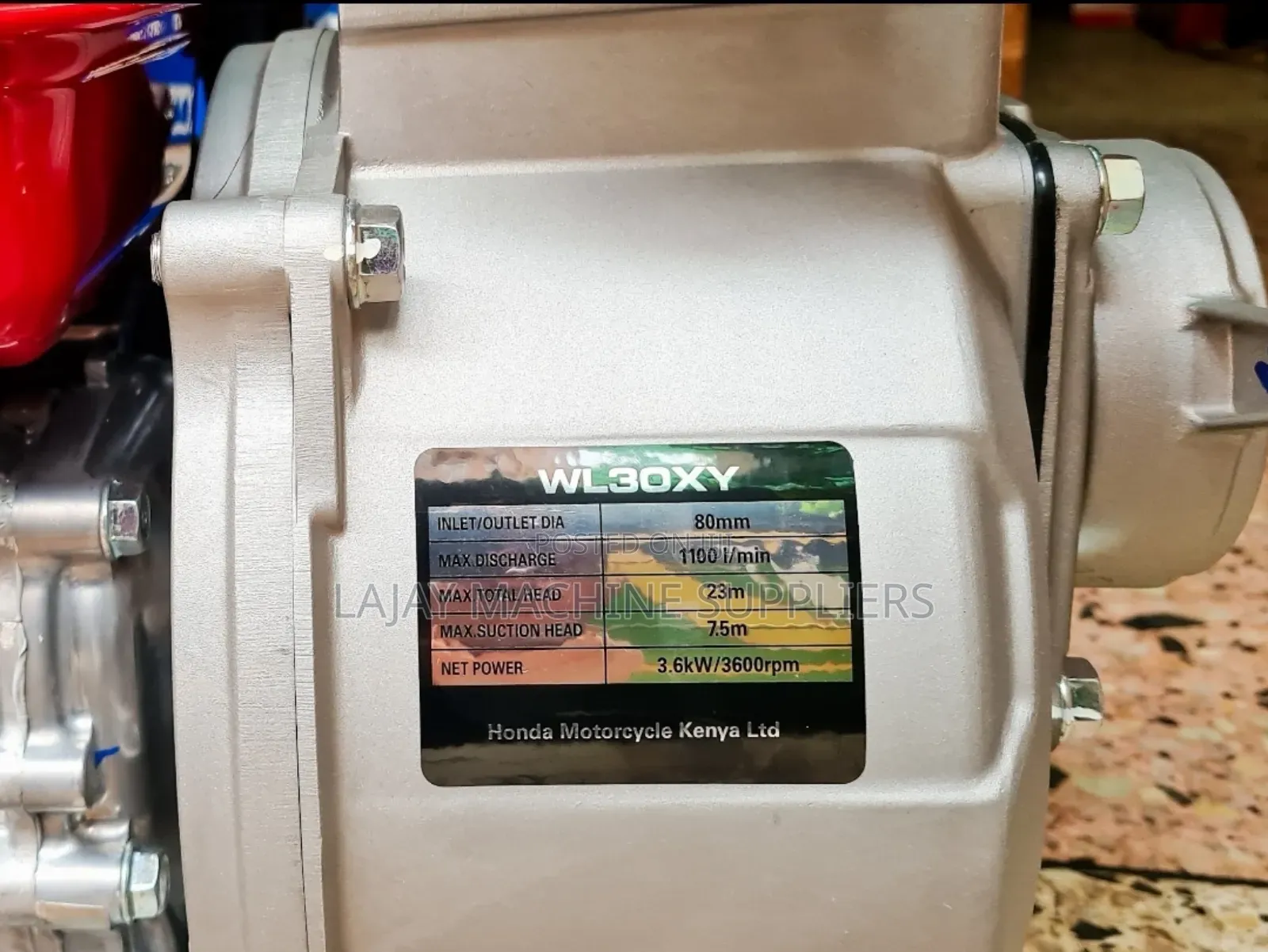 Honda Wl30xy Gasoline Water Pump 3 Inches