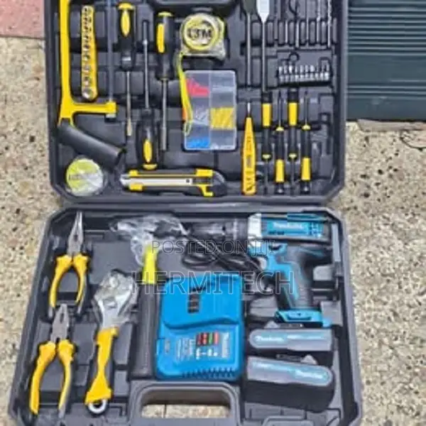 Electrical Toolbox With Cordless Drill
