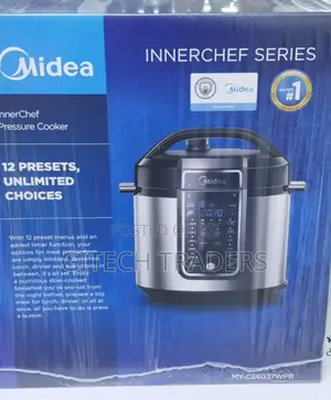 *Midea 6l Electric Pressure Multicooker My-Cs6037wpb